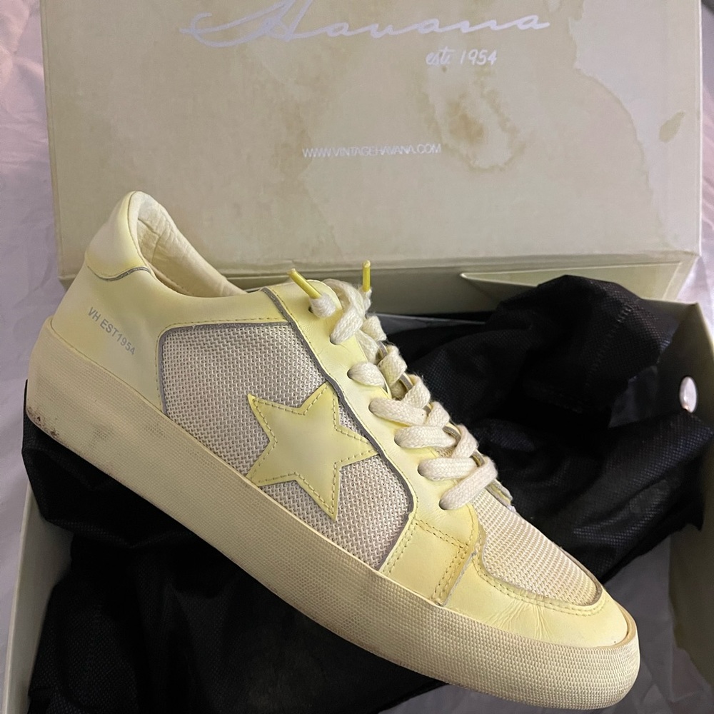 VINTAGE HAVANA Extra Sneaker Neon Yellow